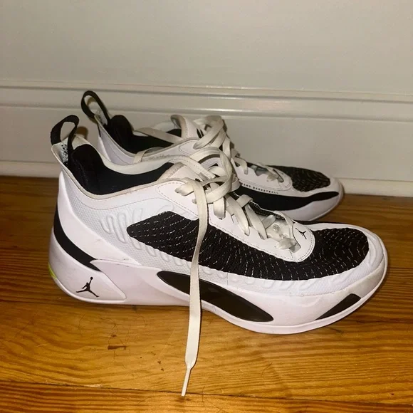 Luka Doncic 1s - Black and White Athletic Shoes